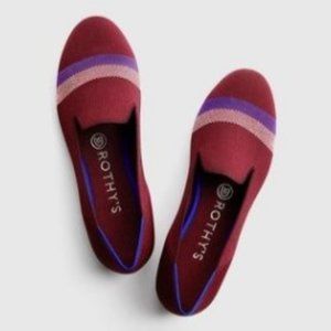 Rothy's Garnet Reflexive Stripe Loafer - Retired